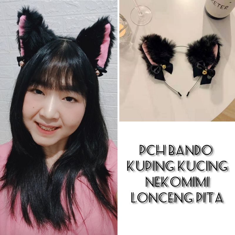 PCH BANDO COSPLAY KUCING VIRAL TIKTOK / BANDO KUCING NEKOMIMI LONCENG / BANDO KUCING VIRAL