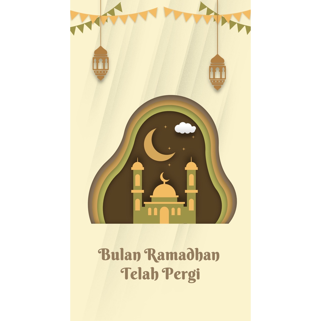 Video Animasi Ucapan Selamat Idul Fitri 1445 H (Kartu Lebaran Digital) - Design #8