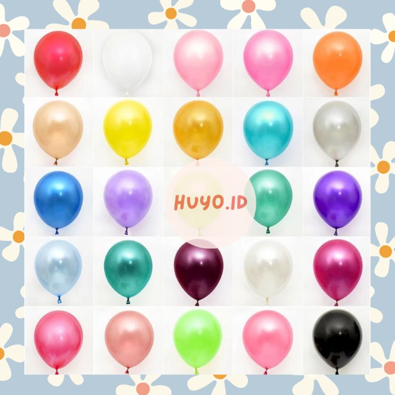 Balon | Balon Pearlescent  Balon Lateks 12 Inch Pearlescent Pernikahan Dekorasi