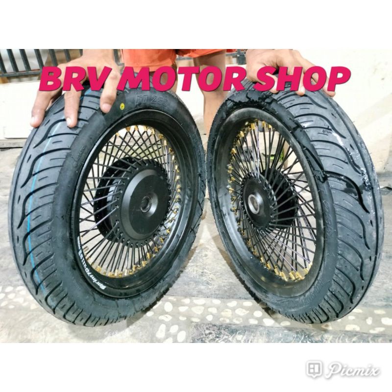 Velg Jari Seribu Nmax Old - Nmax New Tapak Lebar Ring 14 Lengkap Ban Siap Pakai