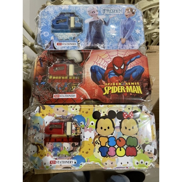

pencil case kaleng isi kode 9527 motif disney satuan