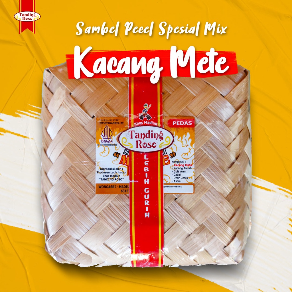 

Sambel Pecel Spesial Mix Kacang Mete Kemasan 1 kg