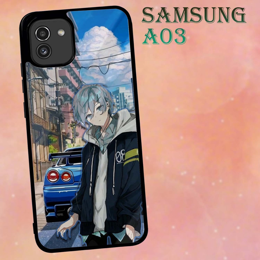 Case Kilau Samsung A03 | Casing Hp Glossy | Motif Anime Boy