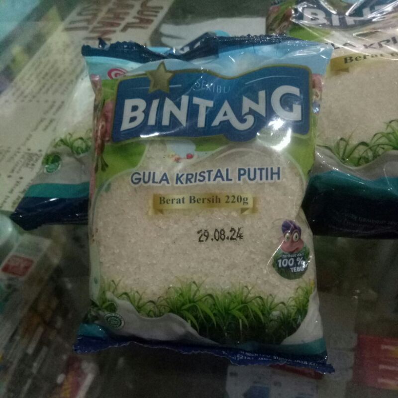 

Bintang gula crystal 220g