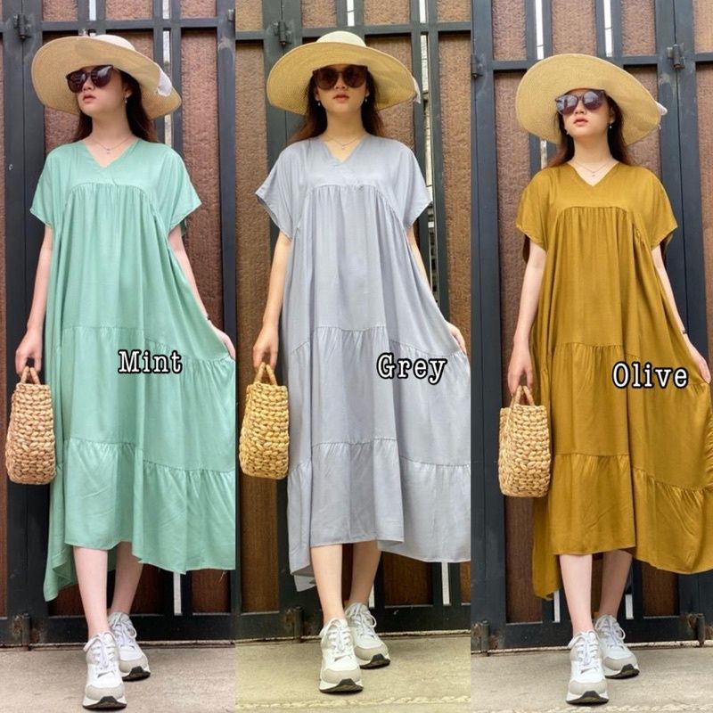 GROSIR |KANZIA HOME DRES/DASTER VIRAL| DASTER RAYON |BAHAN ADEM LD 120 BISA COD BUNDA