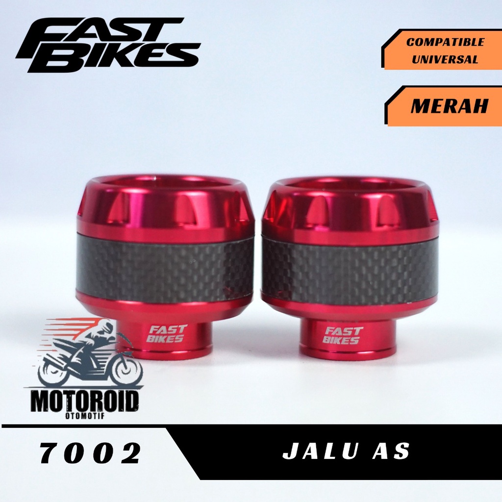 JALU AS CARBON FASTBIKES PELINDUNG RODA DEPAN MOTOR MOTIF CARBON