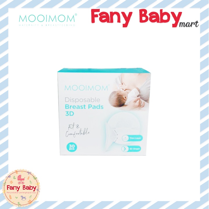 MOOIMOM DISPOSABLE BREASTPAD 3D ULTRA-THIN 30PCS