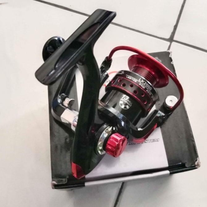 Reel Metal Spinning 2000 Gulungan Pancing Gold Sharking LK2000 BB13