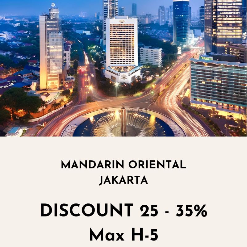 Jual Voucher Hotel Mandarin Oriental Jakarta Shopee Indonesia
