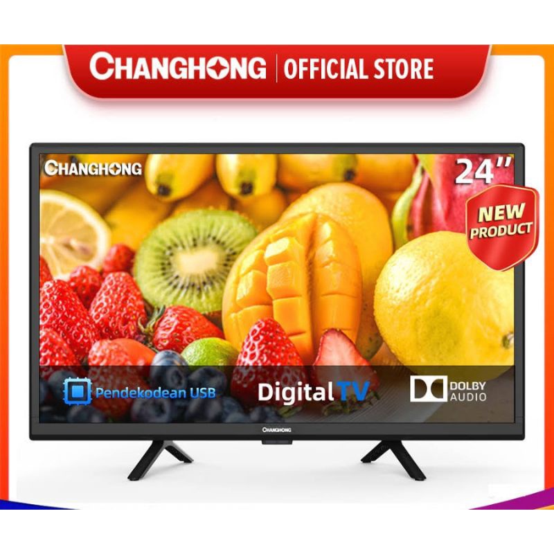 Changhong L24G5W LED TV 24 inch Digital TV DVB-T2 L24G5