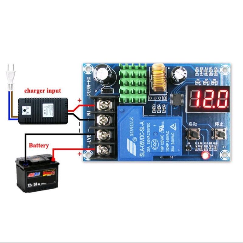 HCW-M604 Modul Otomatis Charger Aki 2000 Watt 6-60 Volt Relay KODOK
