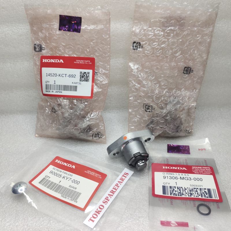 14520-KCT-692 Lifter tensioner assy setelan ran keteng Tiger neotek Megapro ori KCT
