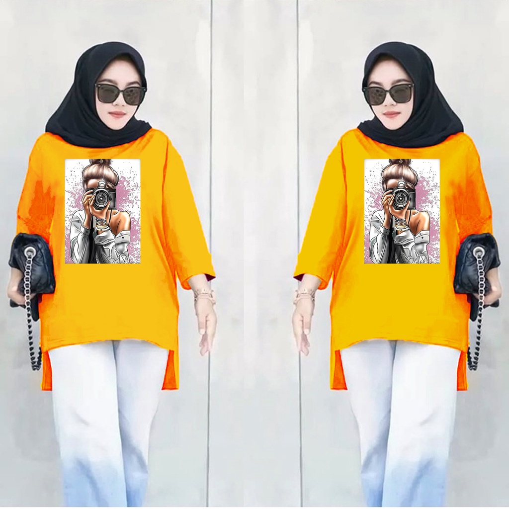 GS - Long Tunik ANIME 001 | Tunik Wanita Crepe premium