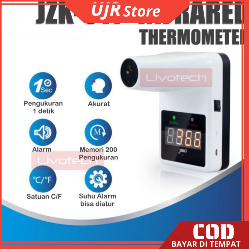 

Infrared Thermometer JZK-611 Termometer Dinding Otomatis Non Contact Original L134