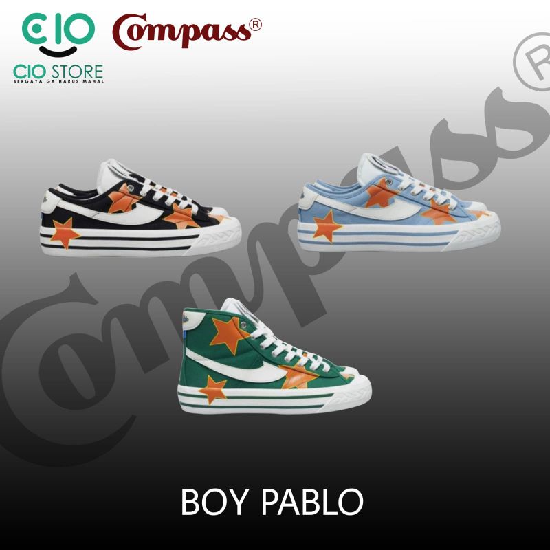 SEPATU COMPASS X BOY PABLO {100% ORIGINAL} LIMITED EDITION