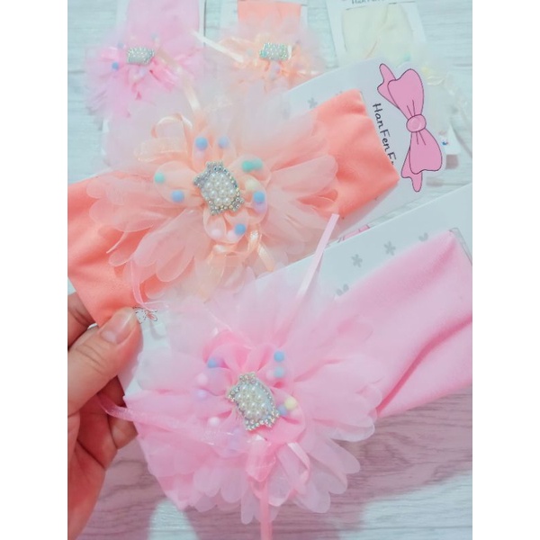 SALE....bandana bando bayi elastis pita ikat kelinci