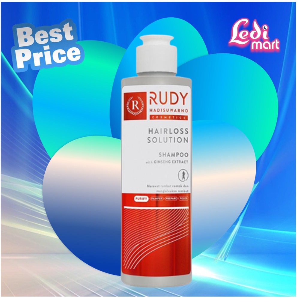 ORIGINAL Rudy Hadisuwarno Cosmetics Hairloss Solution Shampoo 100ml 200ml / Shampo Rambut Rontok / Sampo / LEDI MART