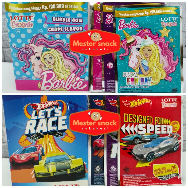 Lotte Bubble Gum (1 pack isi 12 pcs)