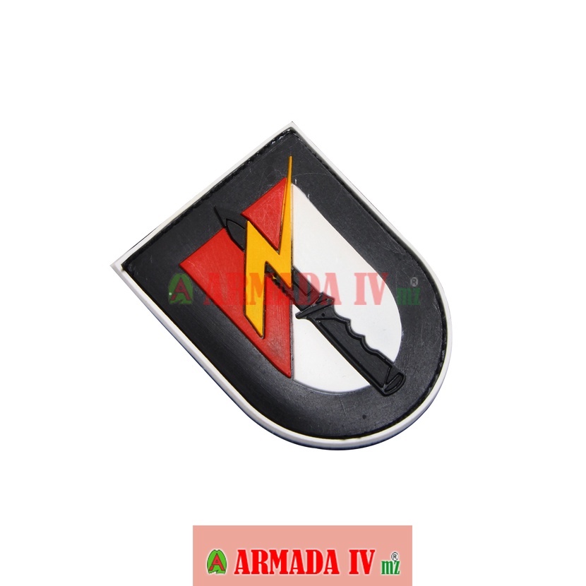 Patch Rubber Velcro Logo Raider Perisai Merah Putih