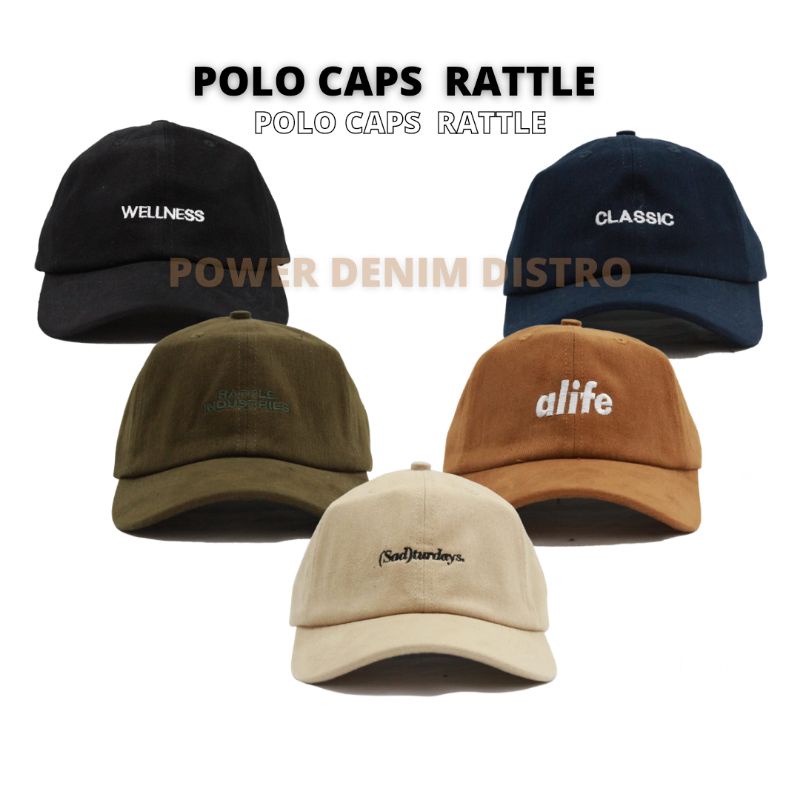 TOPI POLO CAPS ORIGINAL RATTLE | TOPI BASEBALL PRIA | TOPI WANITA