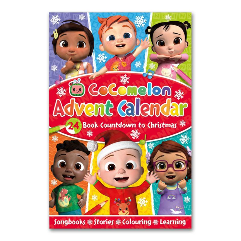 IVB BOX SET ISI 24 BUKU ANAK KRISTEN NATAL : ADVENT CALENDAR COCOMELON, DISNEY PRINCESS, DISNEY, STO