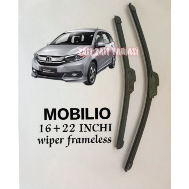 Wiper Kaca depan Mobil Honda Mobilio Brio BRV 2014 2015 2016 2017 2018 2019 2020 sepasang 2 Pcs