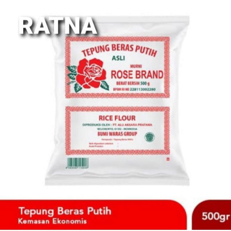 

⍈ TEPUNG BERAS PUTIH ROSE BRAND 500gr 500 gr ロ