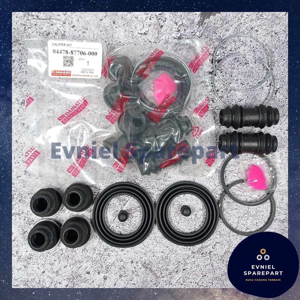 Caliper Kit Karet Seal Rem Cakram Depan Zebra S88 S89 S91 Espass Charade G10 (04478-87706)