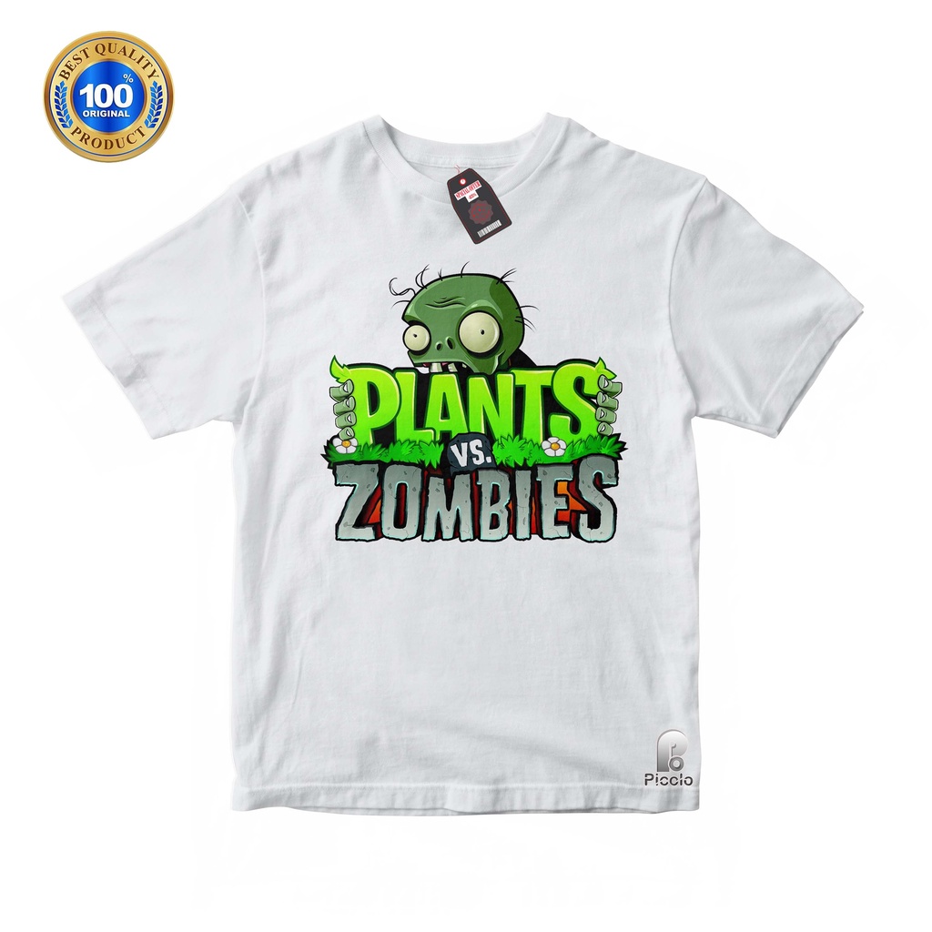 KAOS ATASAN ANAK PLANTS VS ZOMBIE 2-10 Tahun BAHAN COTTUN UNISEX