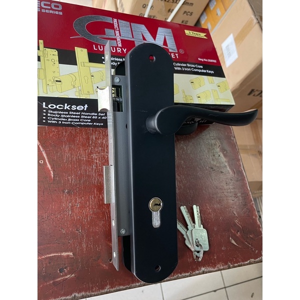 PROMO KUNCI PINTU BLACK SILINDER PUTAR KODAI Handle Pintu Rumah Hitam Black kodai HANDLE PINTU KOMPLIT UKURAN BESAR/KUNCI PINTU KOMPLIT MURMER KUNCI PINTU BESAR PROMO SUS 304/ ARRONE KUNCI BESAR GARANSI 5 TAHUN/ kunci besar arrone stanlis sus 304 produk