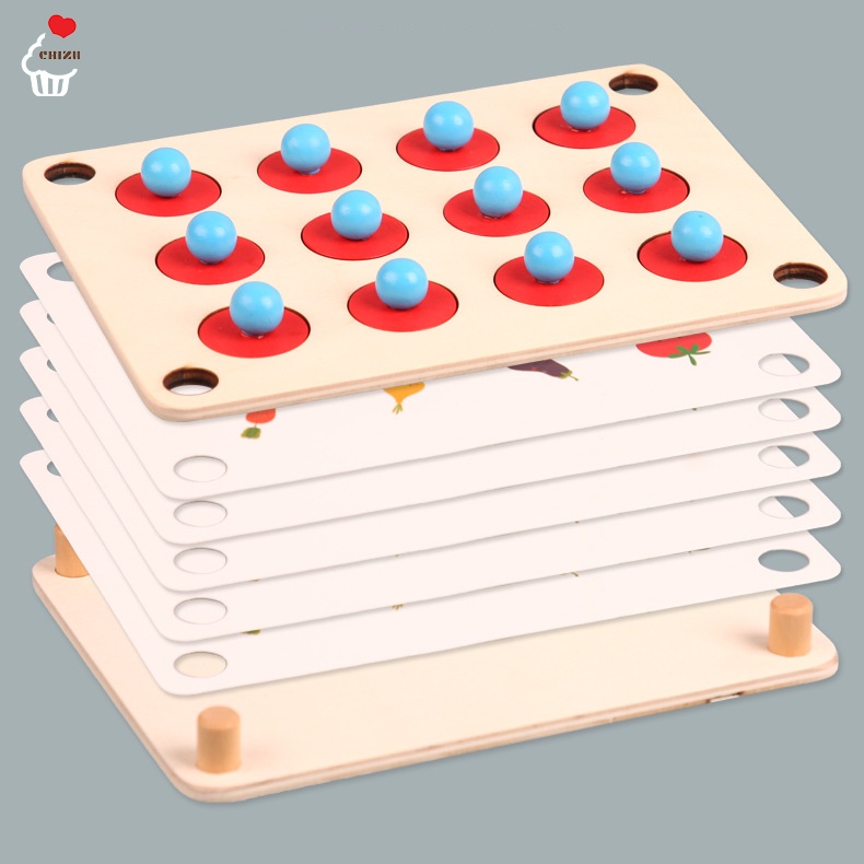 Memory Game Chess | Permainan Memori | Board Matching Pairing Puzzle Games | Melatih Konsentrasi / Fokus / Daya Ingat Anak | Mainan Edukatif Montessori Edukasi Balita | Memasangkan Match Mencocokkan Pair Gambar