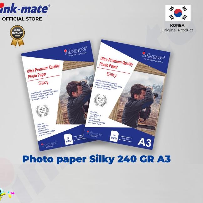 

Kertas Foto Inkmate Photo Paper Silky A3 240gr