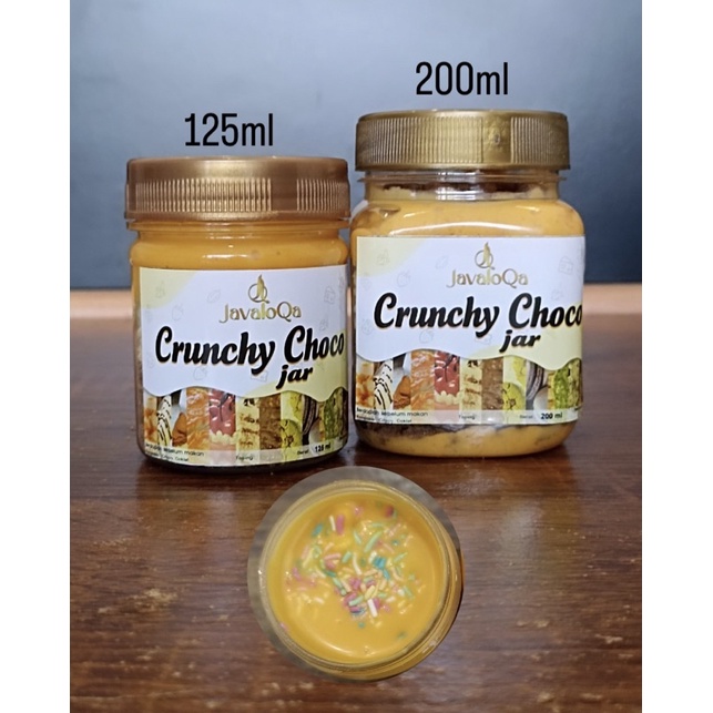 JAVALOQA CRUNCHY CHOCO JAR CRUST MINI 125 ML/ RICE CRISPY COKLAT LUMER MELTED / NYAMNYAM