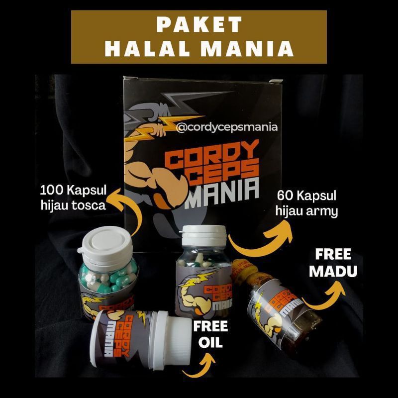 CORDYCEPS MANIA - VITAMIN STAMINA PRIA HALAL TERBAIK DUNIA