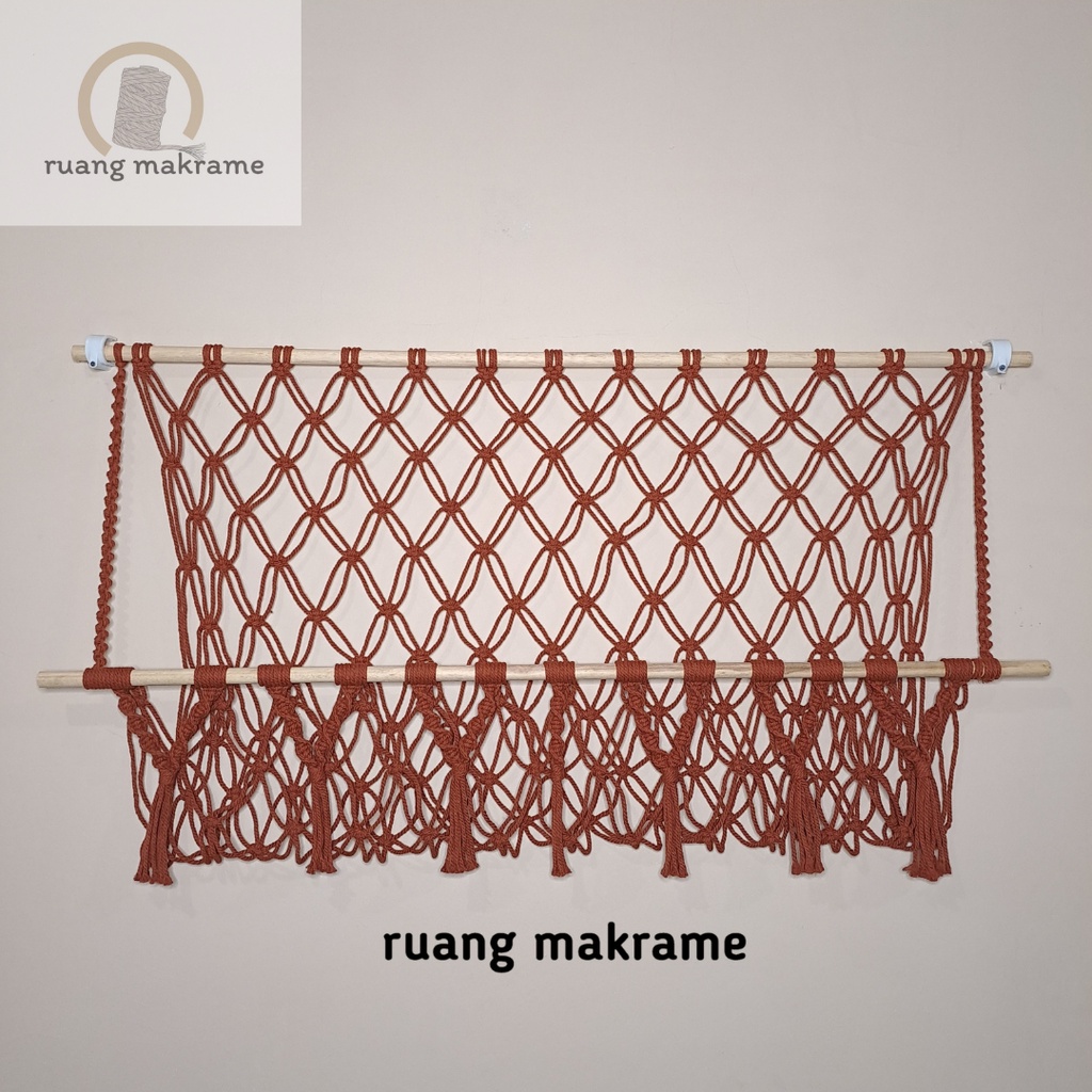 macrame toy hammock tempat mainan anak tempat boneka rak gantung boneka hiasan dinding aesthetic