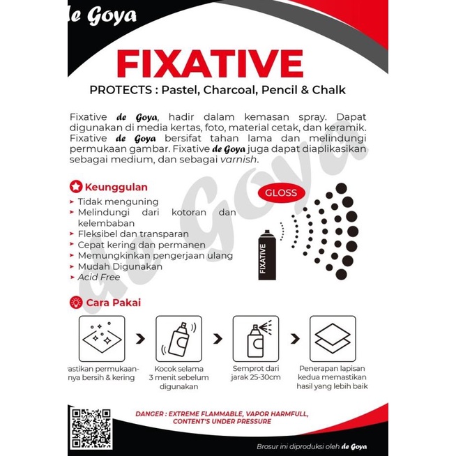 

De goya fixative workable spray 400ml
