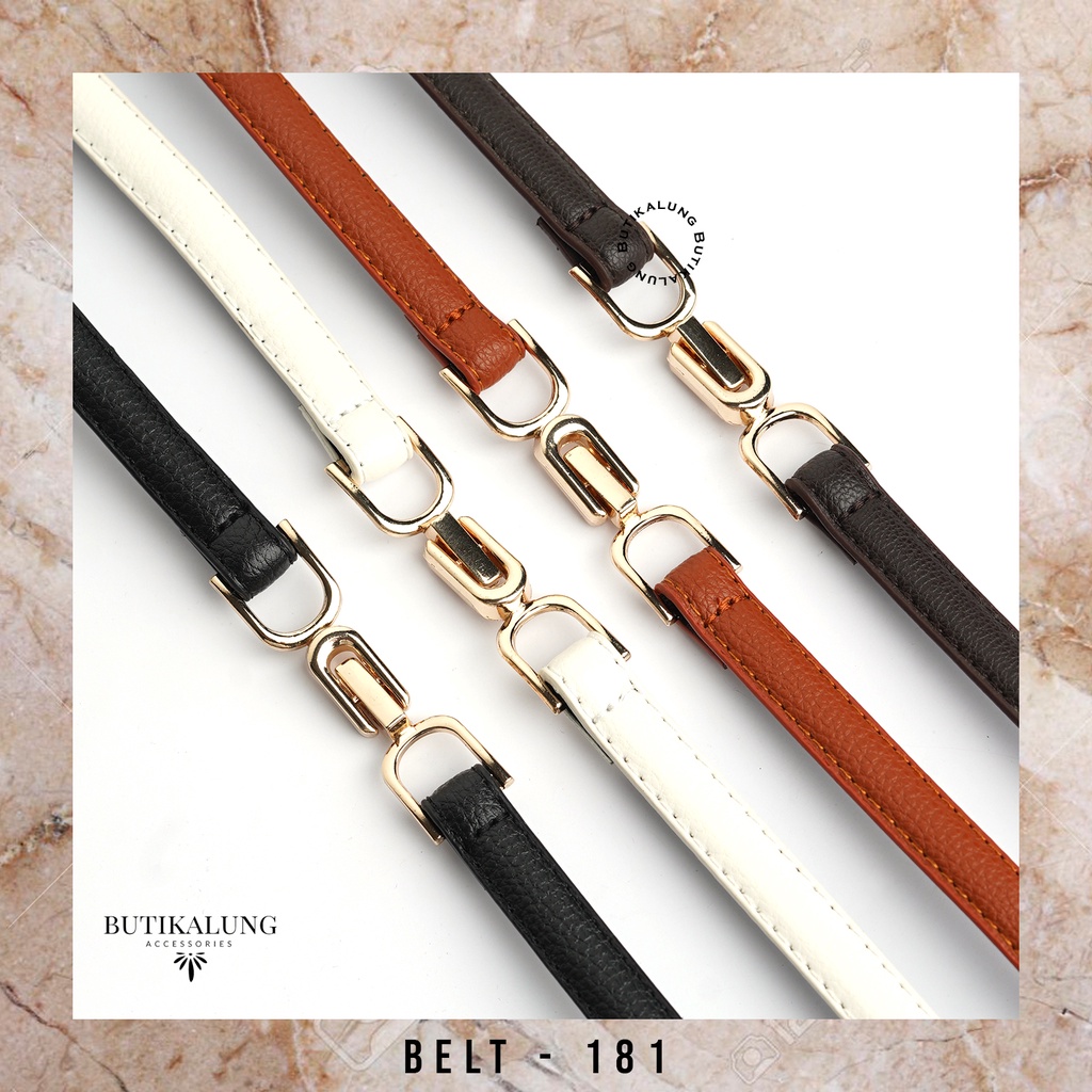 Ikat Pinggang Kulit Gesper Kulit Belt Kulit Sabuk Aksesoris Fashion Tali Pinggang Wanita BUTIKALUNG 181