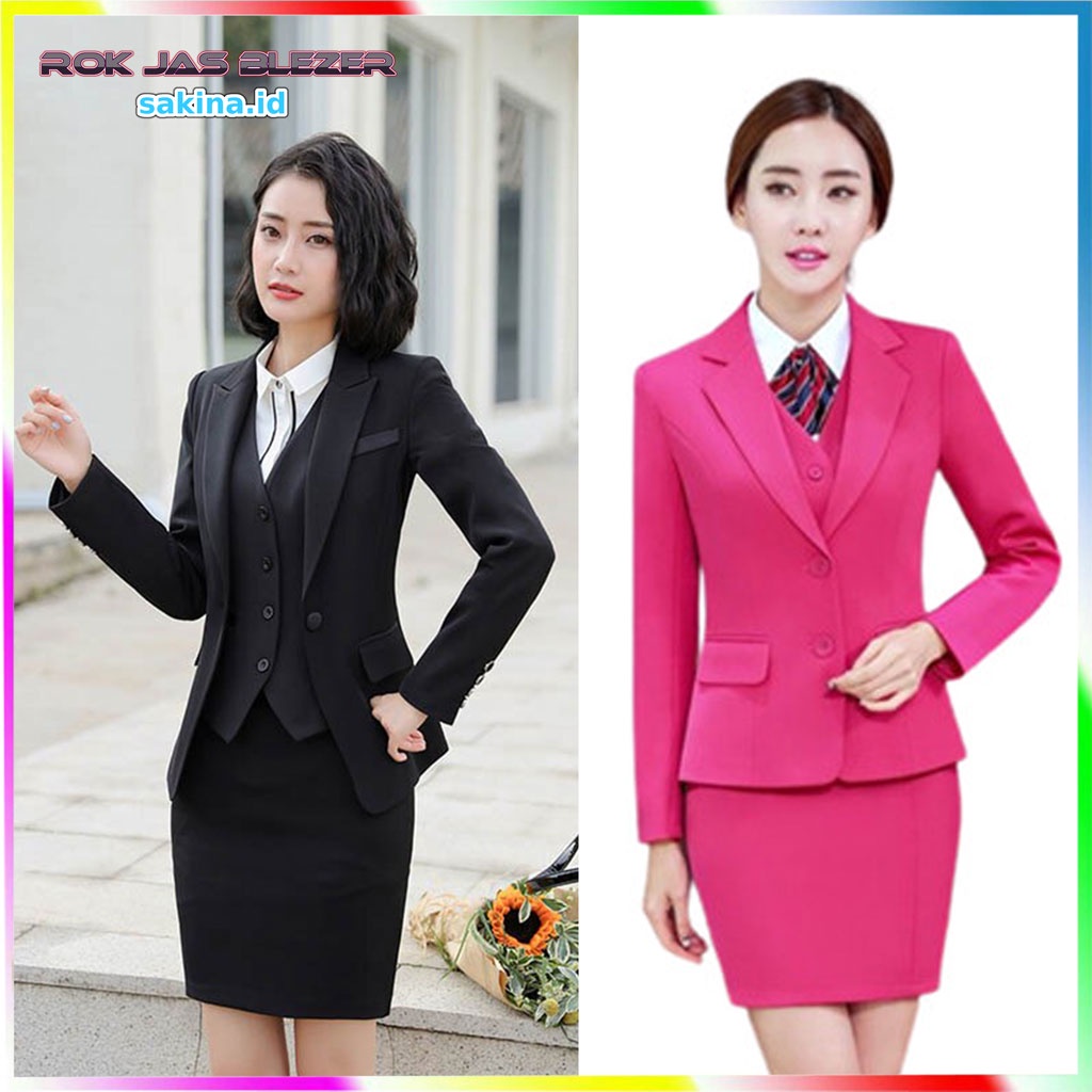 Rok Jas Blazer Formal Wanita Pendek Remaja Dewasa Size Jumbo Premium - Rok Formal Pendek - Rok Forma