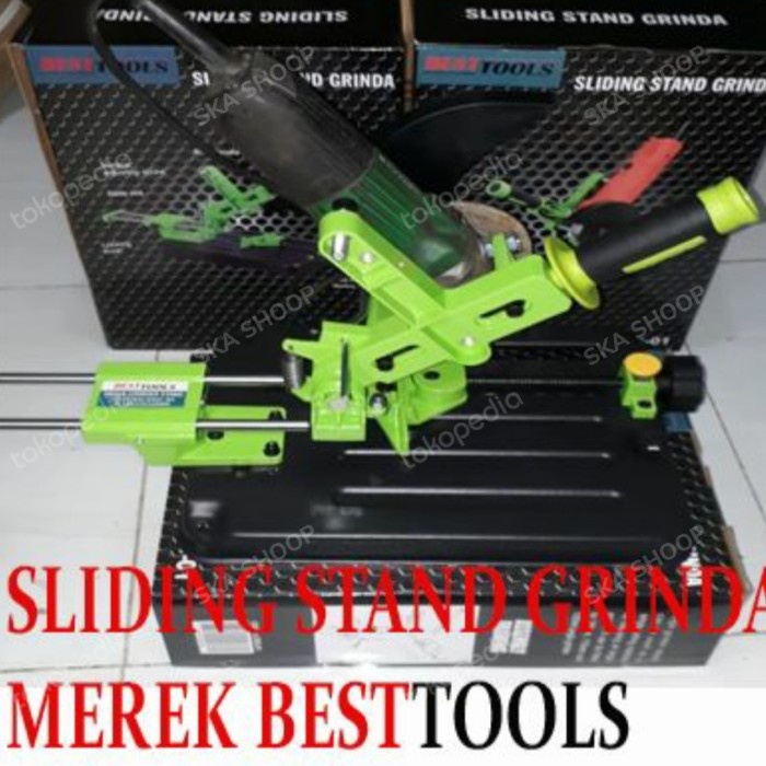 Stand Gerinda Sliding Dudukan Mesin Gerinda Tangan Dorong