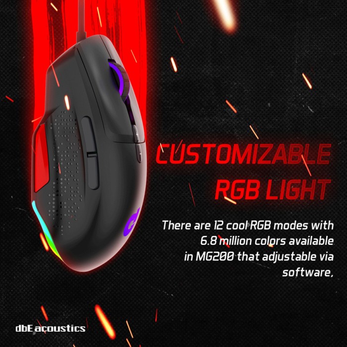 dbE MG200 Ergonomic - MG-200 Gaming Mouse