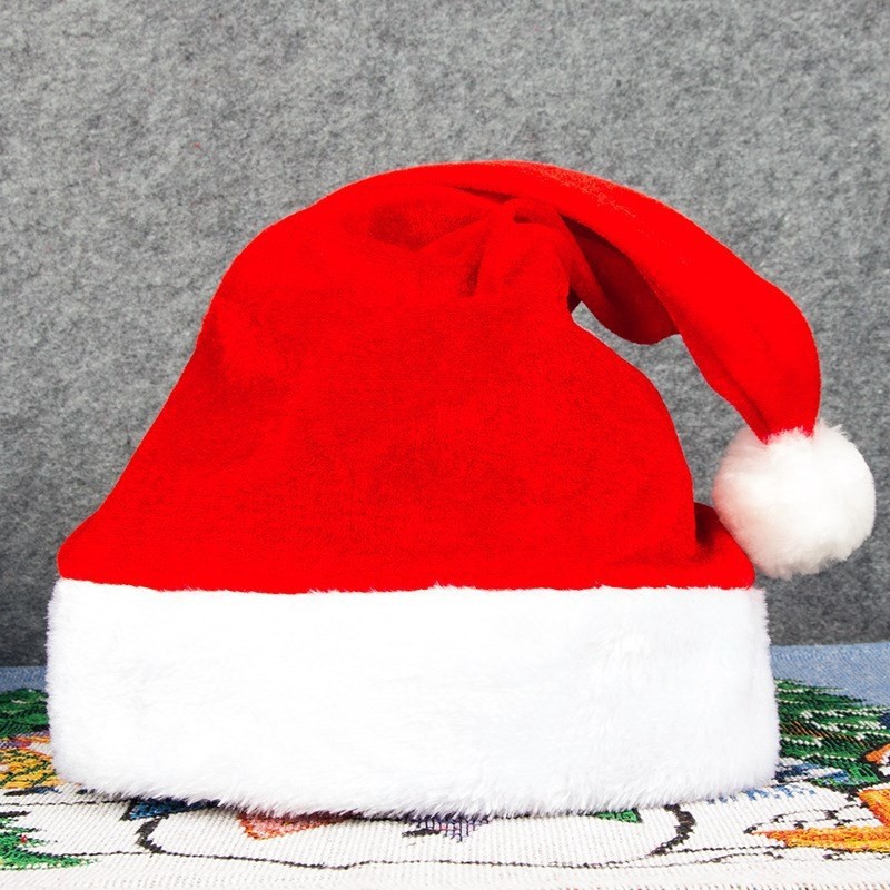 Topi Natal Polos / Topi Santa / Topi Christmas / Topi Xmas