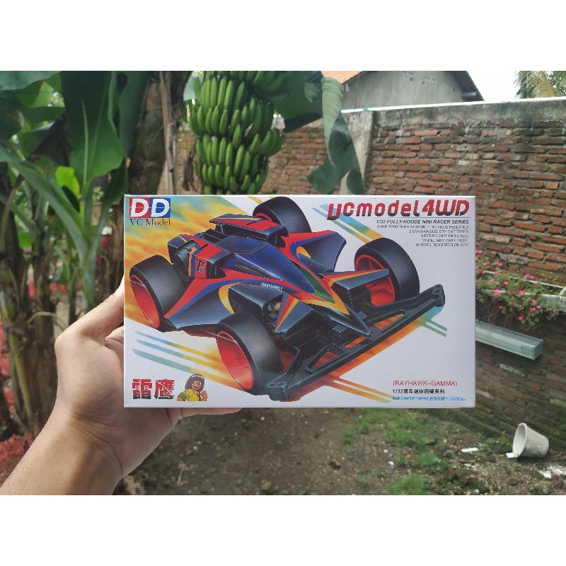 Rep Tamiya mini 4 WD merek ruize DD vc model rayhawk gamma tz chassis murah