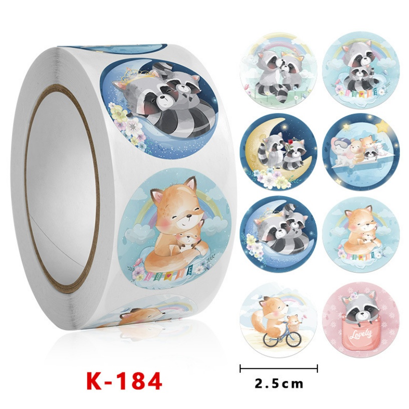

Sticker Stiker Roll Label Cookie Hamper kue FOXY