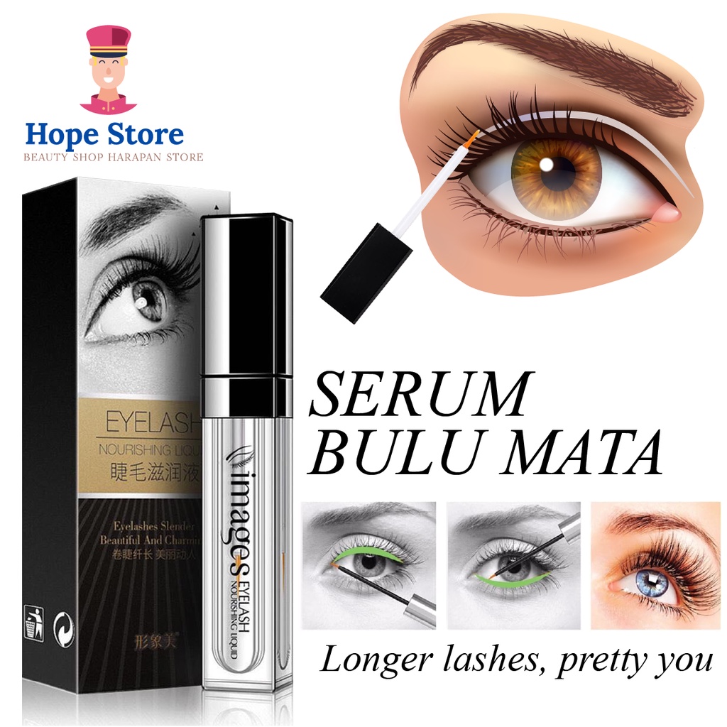 Hope Store - IMAGES Nourishing Liquid Eyelashes Serum Melentikan dan Memanjangkan Bulu Mata (READY)