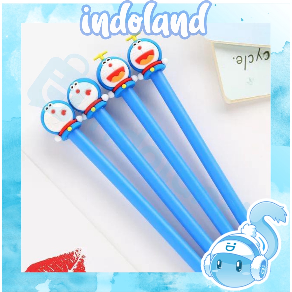 ☀ INDOLAND ☀ R078 PENA KARAKTER DORAEMON LUCU KEPALA PEN PULPEN ANAK SEKOLAH MURAH IMPORT BATAM