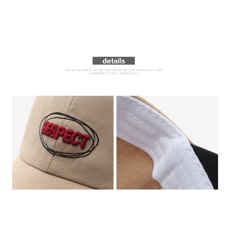 NEXTSTOPID-209 Baseball Cap Unisex Bordir Respect