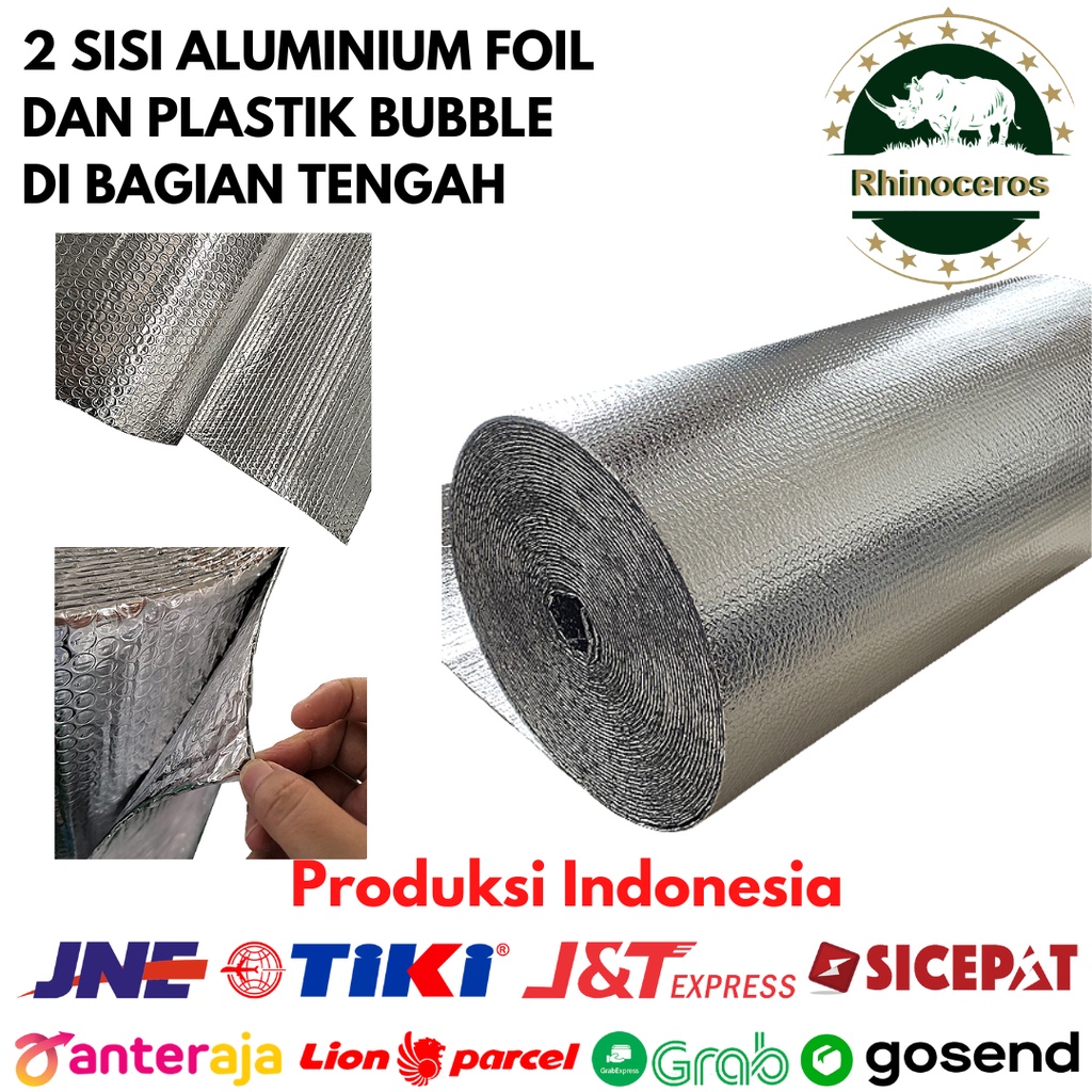 Aluminium Bubble Foil Peredam Panas Atap Anti Panas Dua Sisi Double Side PERMETER