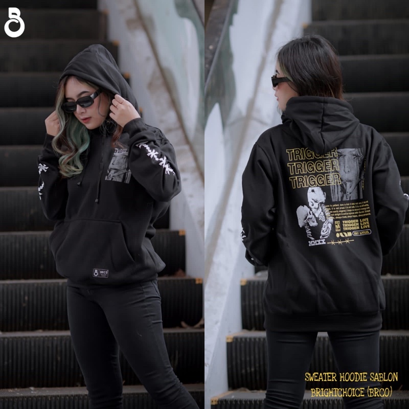 BRCO Sweater Hoodie Sablon Premium Pria Dan Wanita