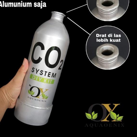 Tabung co2 alumunium DIY cisod/ragul fullset | tabung co2 aquascape - tabung saja
