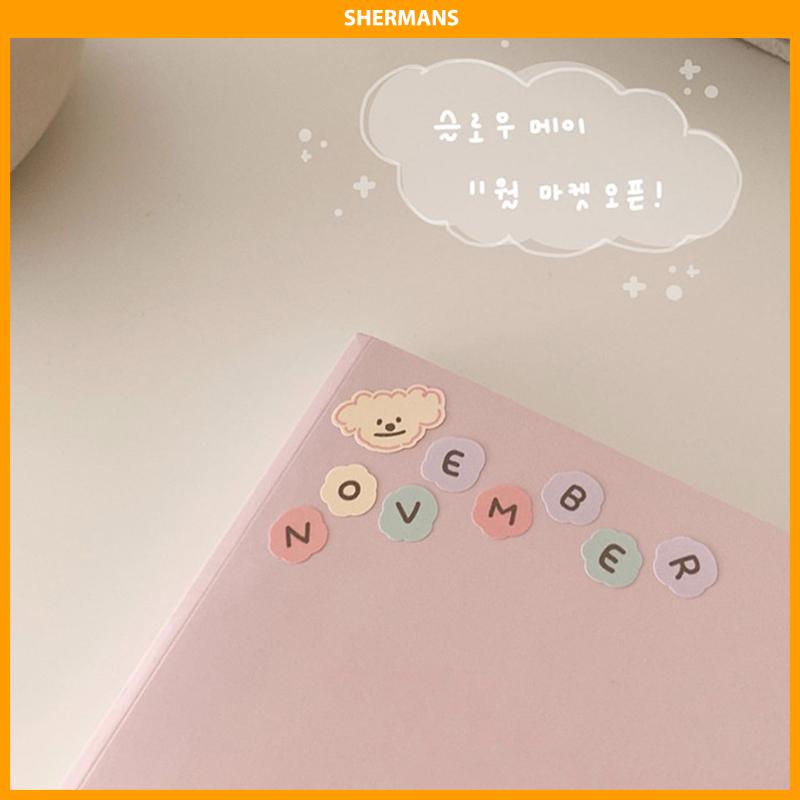 

[Ready Stock❤️]Stiker Alpabet Huruf Angka Kartun Lucu Beruang Stiker Untuk Dekor Buku Jurnal / Diary sherman